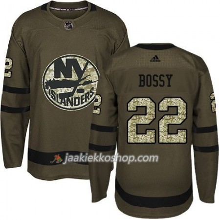 Miehille NHL New York Islanders Pelipaita Mike Bossy 22 Adidas 2017-2018 Camo Vihreä Authentic
